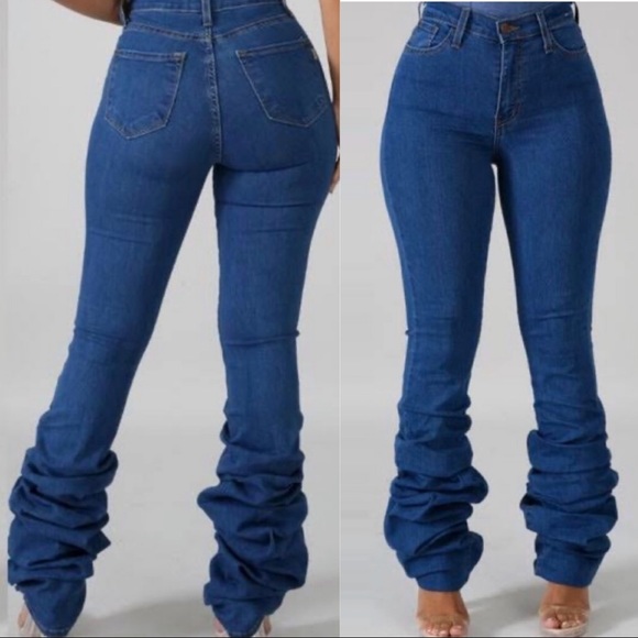 Jeans | Plus Size Scrunch Bottom Jeans 